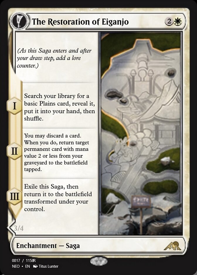 The Restoration of Eiganjo // Architect of Restoration — Magic Online Promos (PRM) #97897