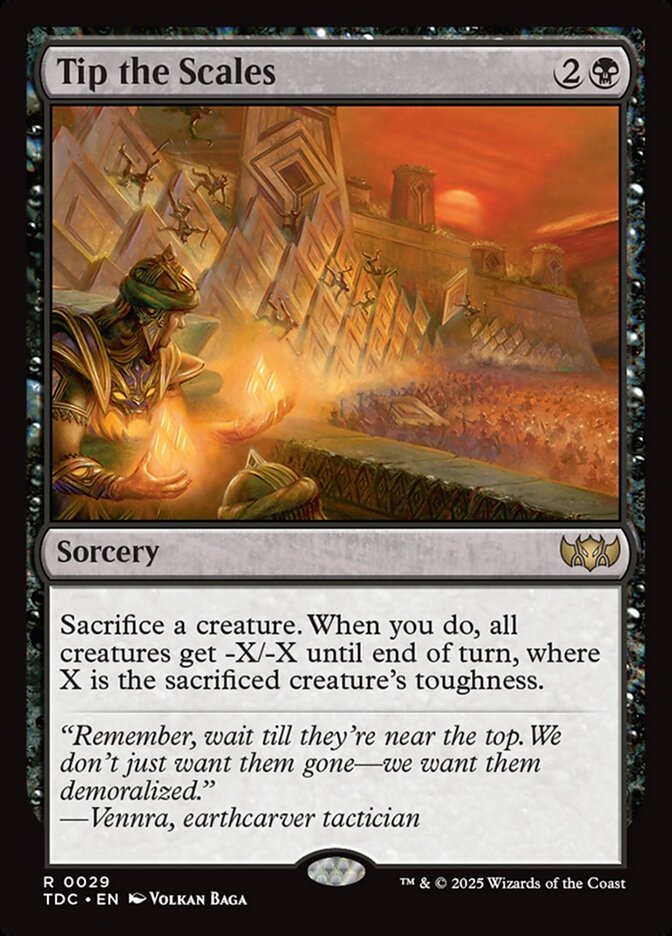 Tip the Scales — Tarkir: Dragonstorm Commander (TDC) #29