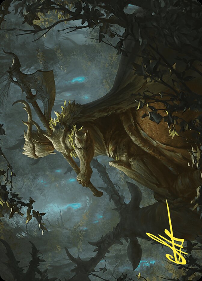 Verdant Outrider // Verdant Outrider — Wilds of Eldraine Art Series (AWOE) #28