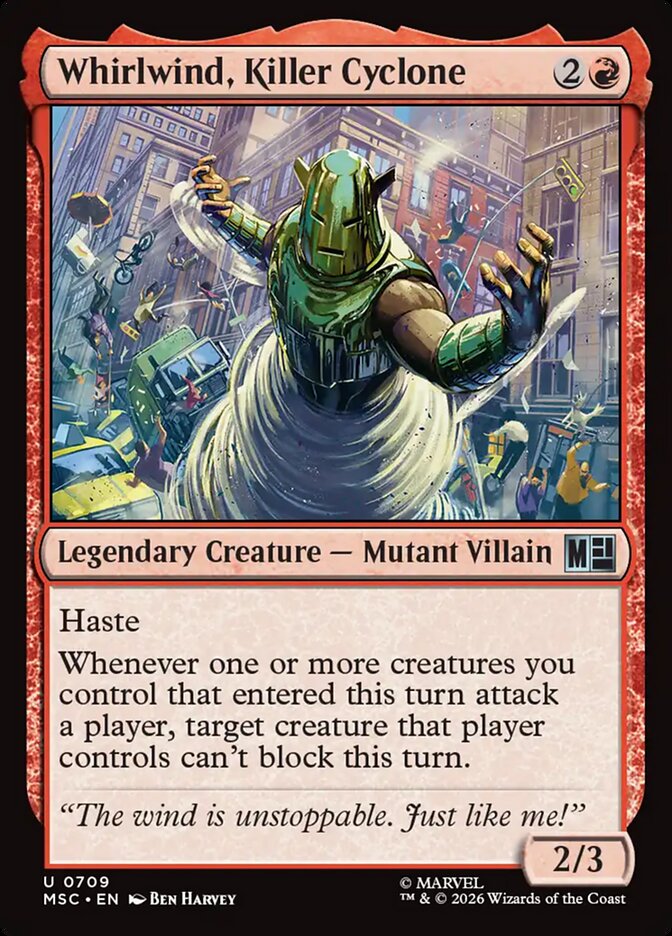 Whirlwind, Killer Cyclone — Marvel Super Heroes Commander (MSC) #709