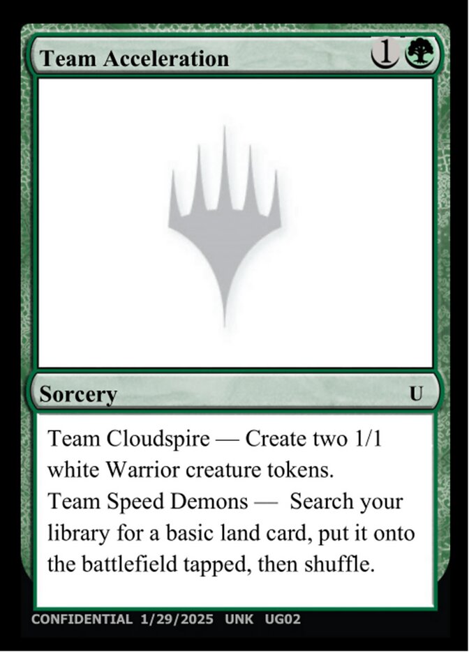 Team Acceleration — Unknown Event (UNK) #UG02