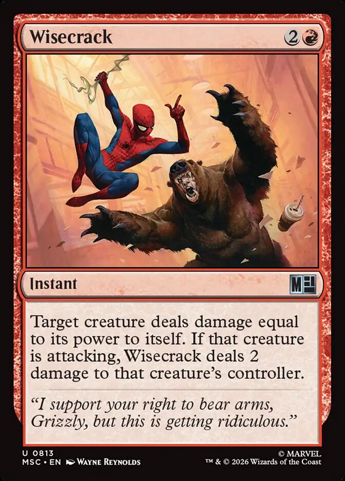 Wisecrack — Marvel Super Heroes Commander (MSC) #813