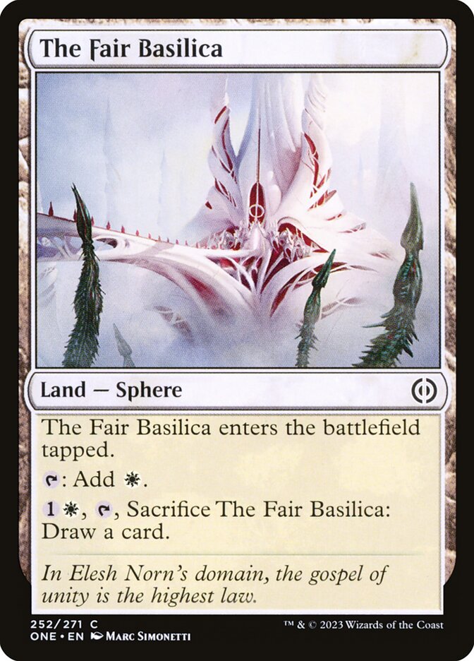 The Fair Basilica — Phyrexia: All Will Be One (ONE) #252