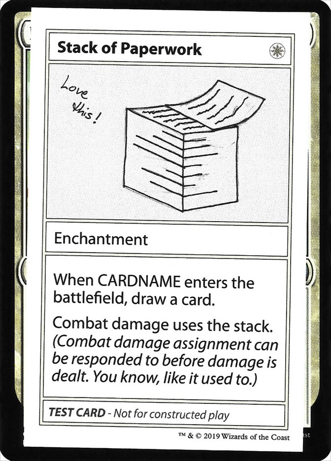 Stack of Paperwork — Mystery Booster Playtest Cards 2021 (CMB2) #13