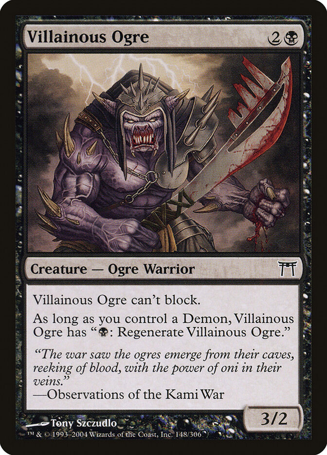 Villainous Ogre — Champions of Kamigawa (CHK) #148