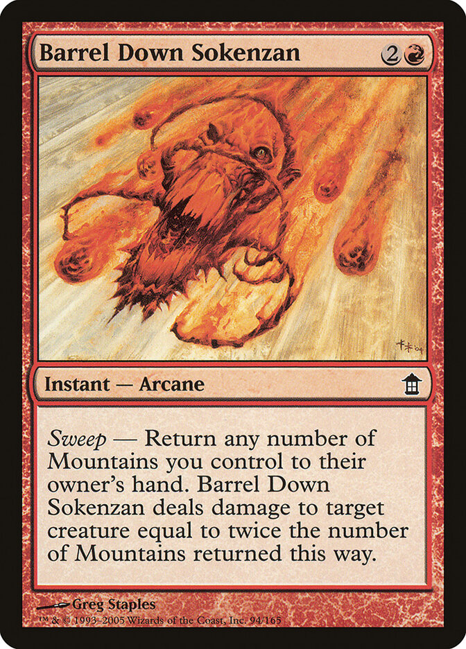 Barrel Down Sokenzan — Saviors of Kamigawa (SOK) #94