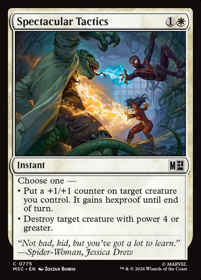 Spectacular Tactics — Marvel Super Heroes Commander (MSC) #775