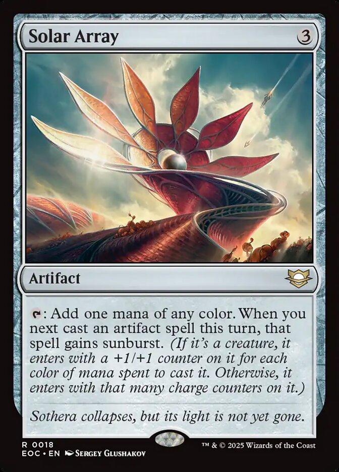 Solar Array — Edge of Eternities Commander (EOC) #18