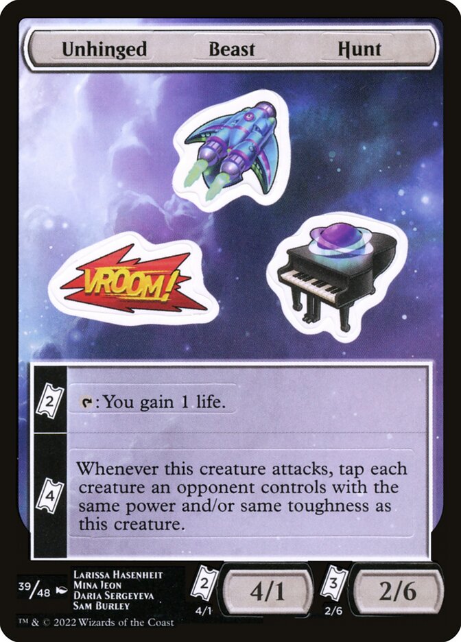 Unhinged Beast Hunt — Unfinity Sticker Sheets (SUNF) #39