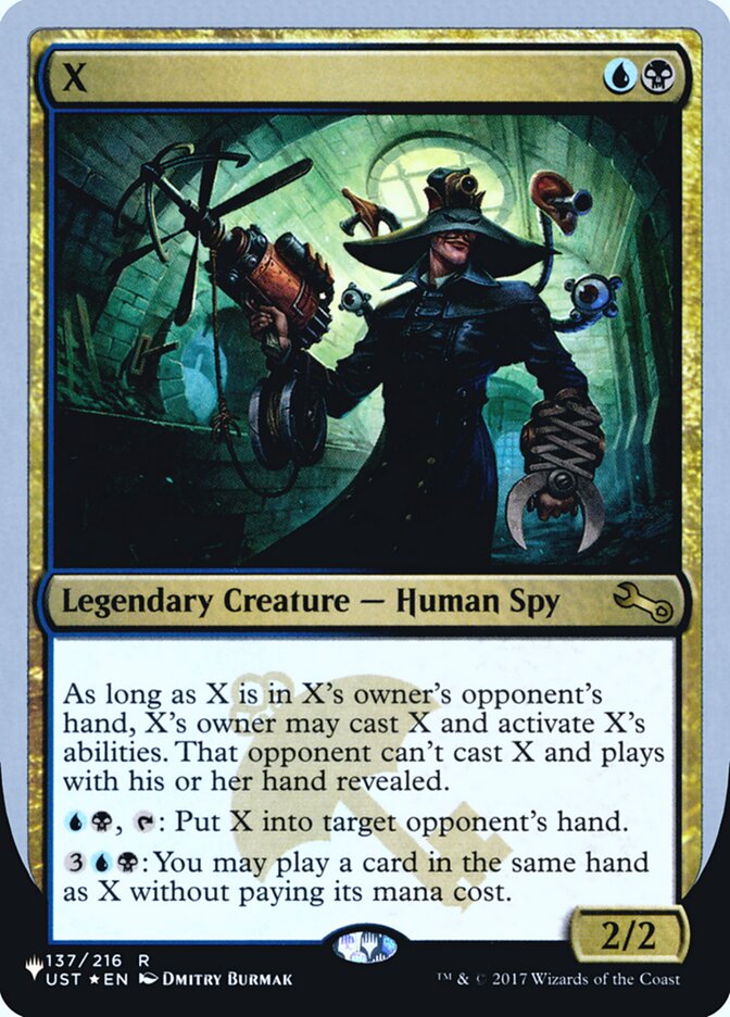 X — The List (Unfinity Foil Edition) (ULST) #53