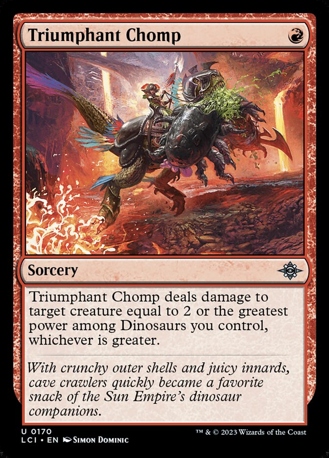 Triumphant Chomp — The Lost Caverns of Ixalan (LCI) #170