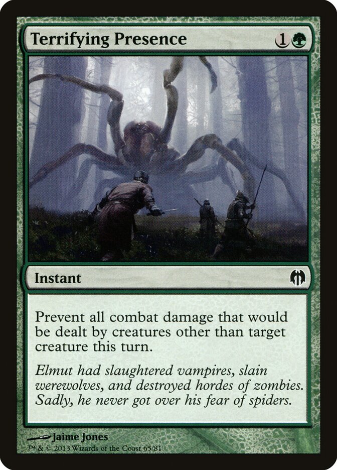 Terrifying Presence — Duel Decks: Heroes vs. Monsters (DDL) #65