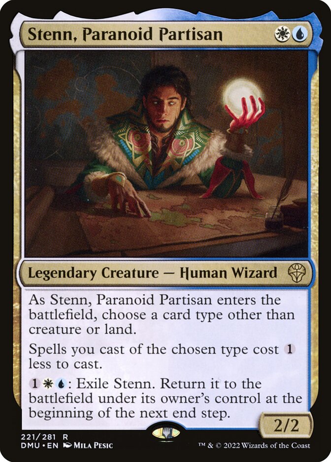 Stenn, Paranoid Partisan — Dominaria United (DMU) #221