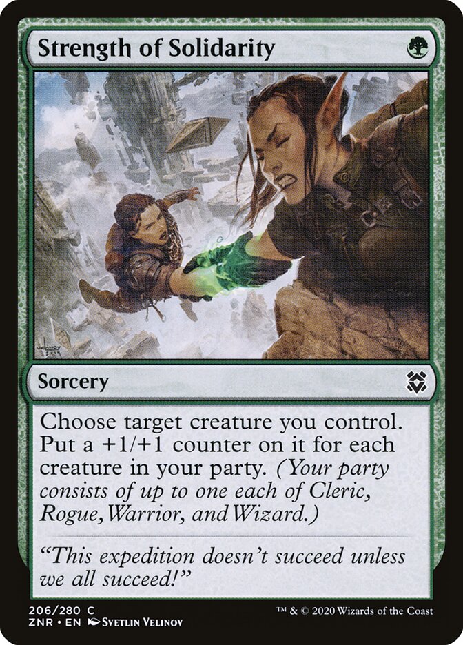 Strength of Solidarity — Zendikar Rising (ZNR) #206