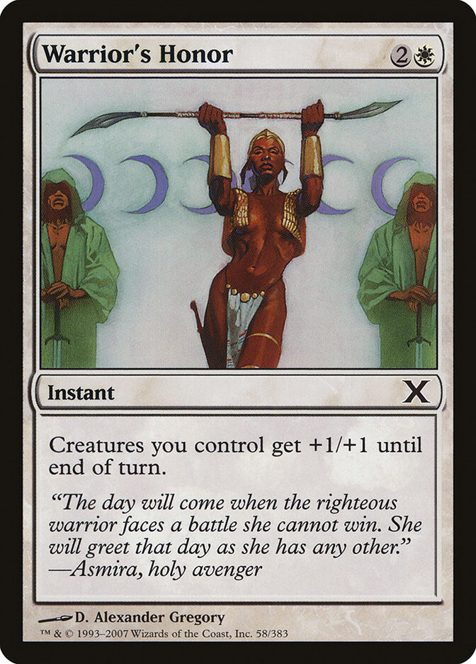 Warrior's Honor — Tenth Edition (10E) #58