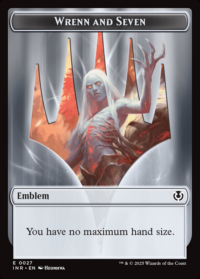 Wrenn and Seven Emblem — Innistrad Remastered Tokens (TINR) #27