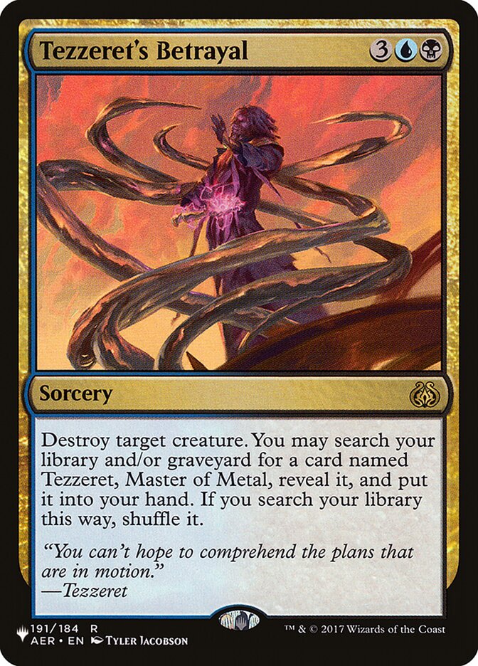 Tezzeret's Betrayal — The List (PLST) #AER-191