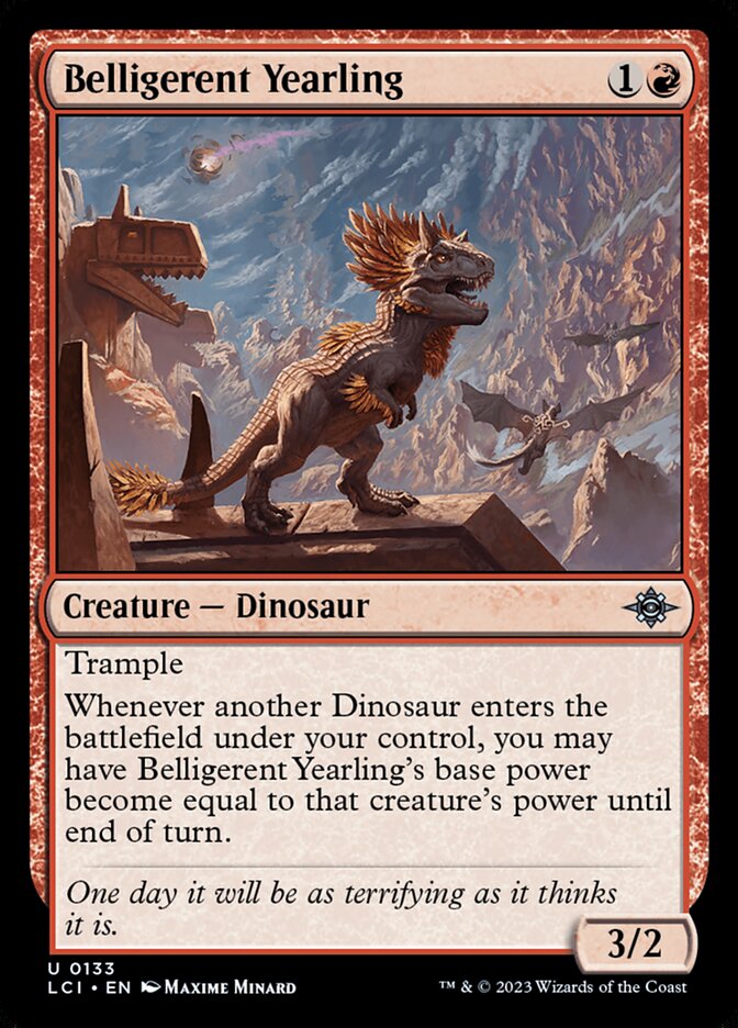 Belligerent Yearling — The Lost Caverns of Ixalan (LCI) #133