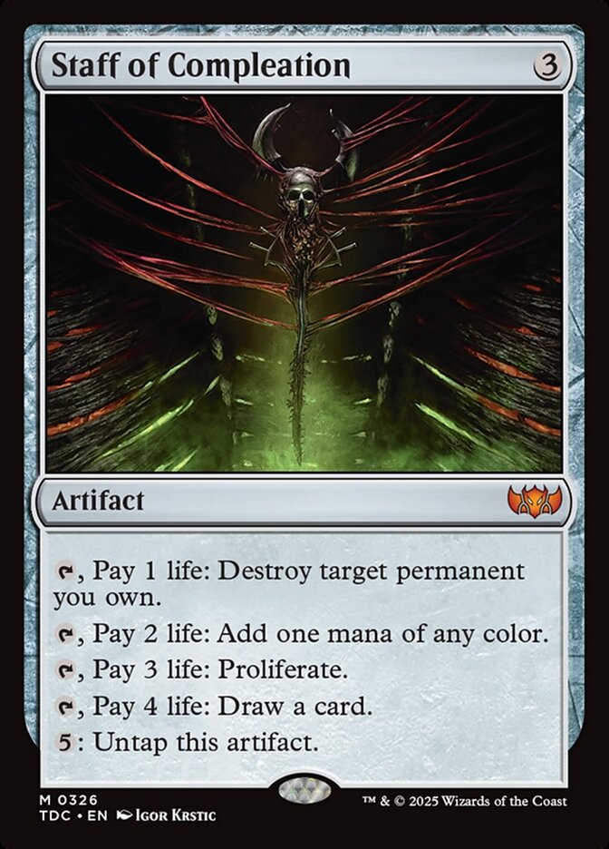 Staff of Compleation — Tarkir: Dragonstorm Commander (TDC) #326