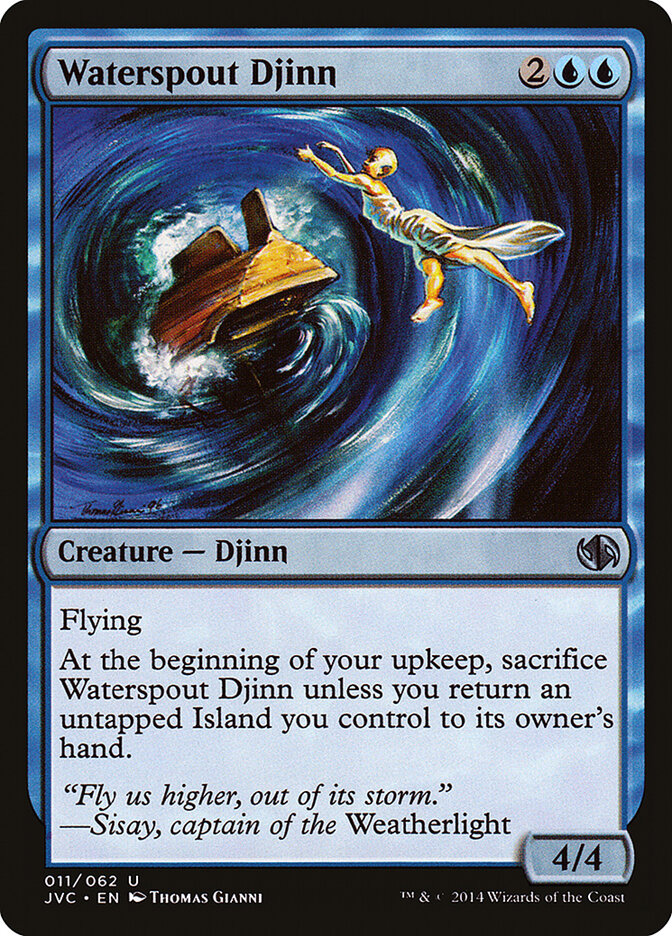Waterspout Djinn — Duel Decks Anthology: Jace vs. Chandra (JVC) #11