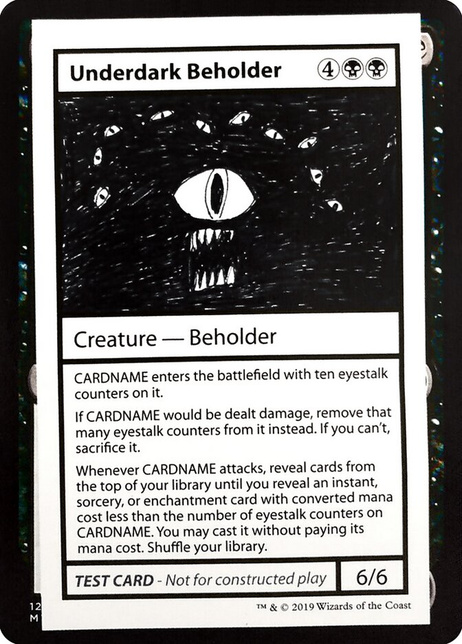 Underdark Beholder — Mystery Booster Playtest Cards 2021 (CMB2) #49