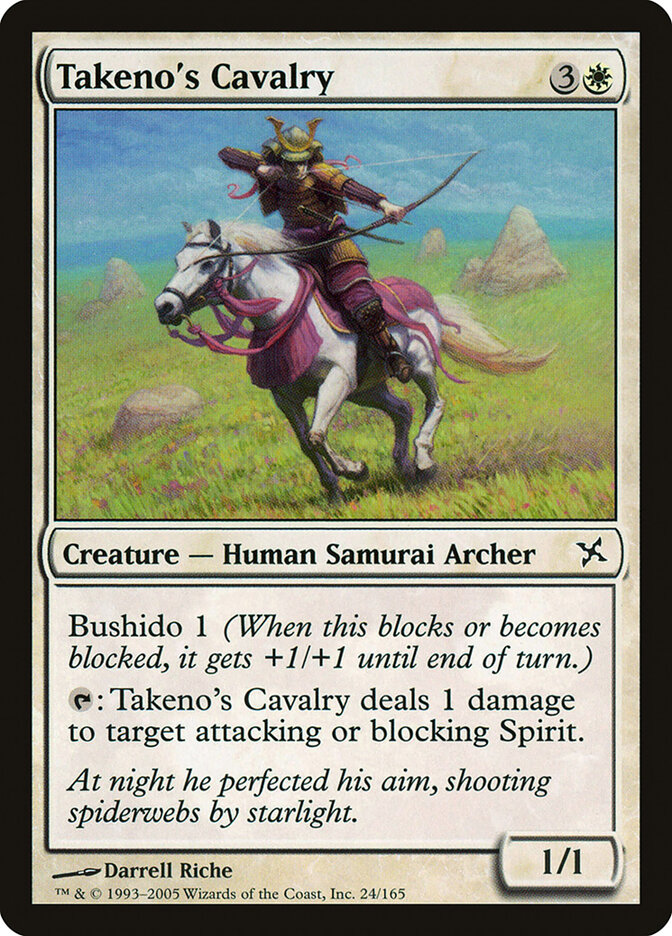Takeno's Cavalry — Betrayers of Kamigawa (BOK) #24