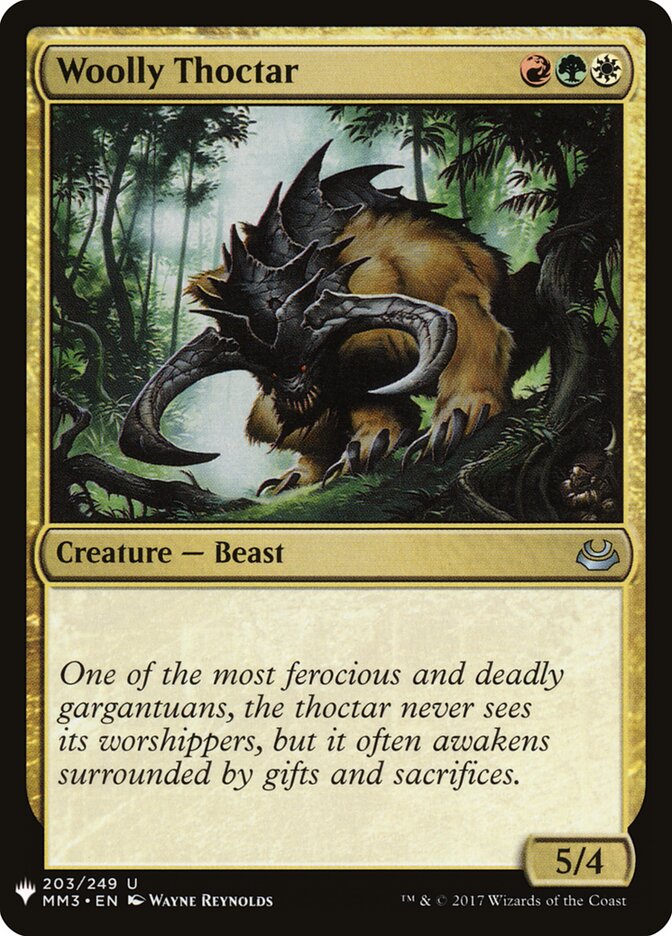 Woolly Thoctar — The List (PLST) #MM3-203