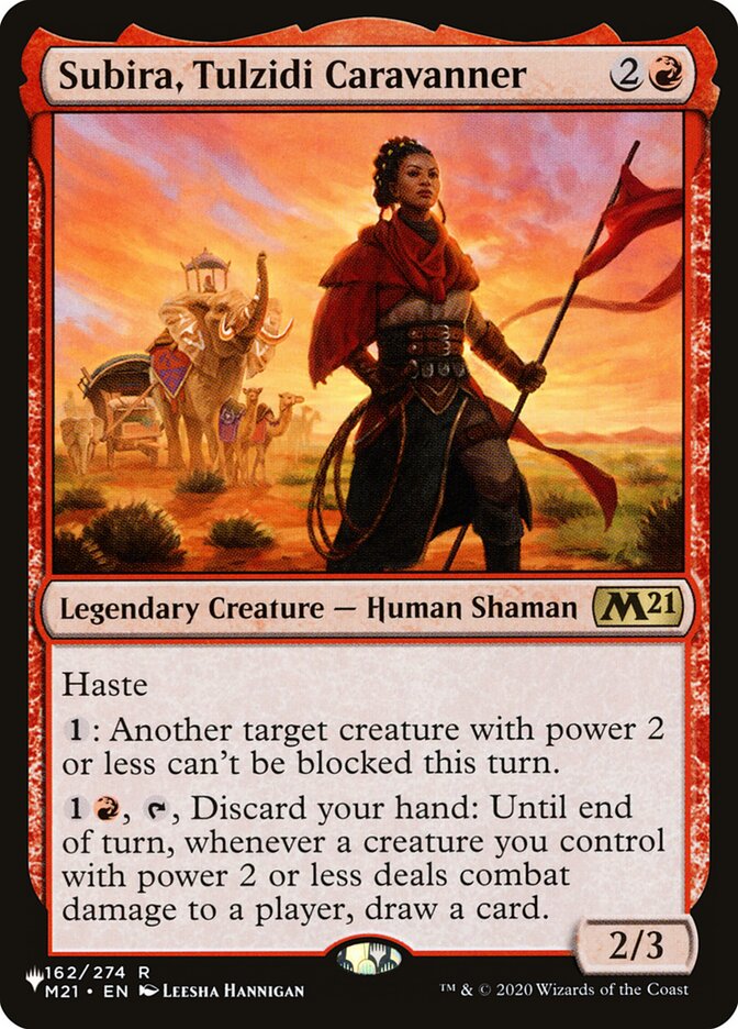 Subira, Tulzidi Caravanner — The List (PLST) #M21-162