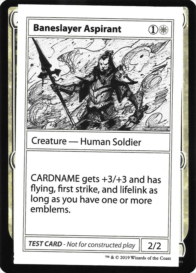 Baneslayer Aspirant — Mystery Booster Playtest Cards 2021 (CMB2) #3