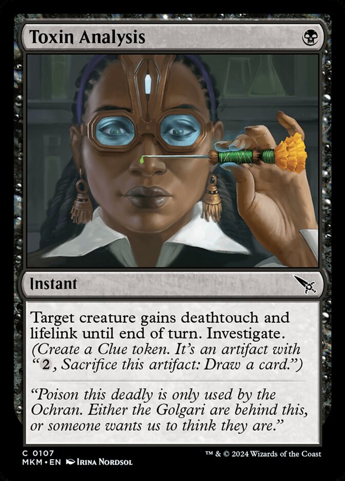 Toxin Analysis — Murders at Karlov Manor (MKM) #107