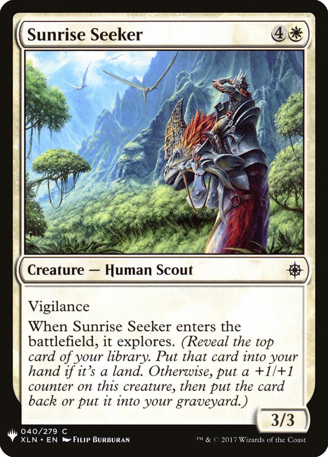 Sunrise Seeker — The List (PLST) #XLN-40