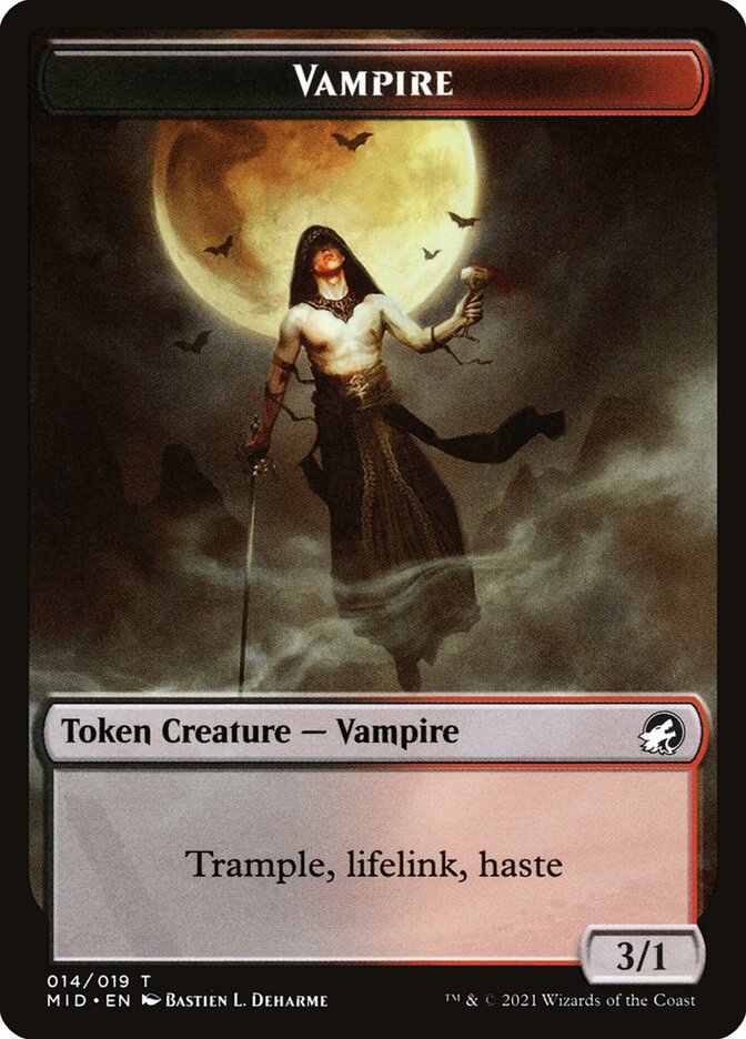 Vampire — Innistrad: Midnight Hunt Tokens (TMID) #14
