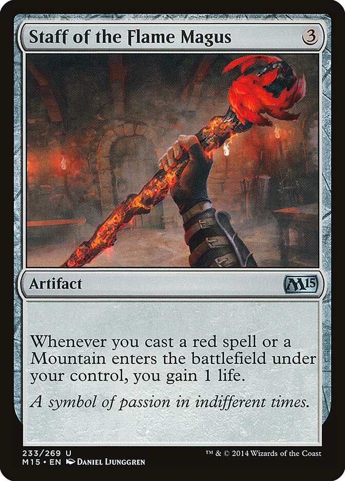 Staff of the Flame Magus — Magic 2015 (M15) #233