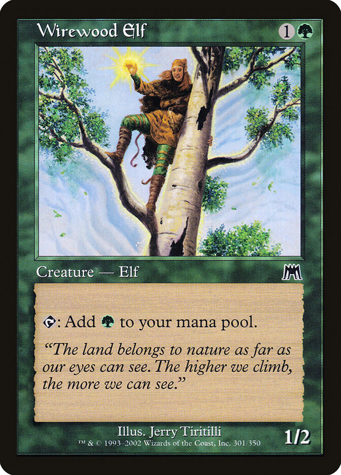 Wirewood Elf — Onslaught (ONS) #301