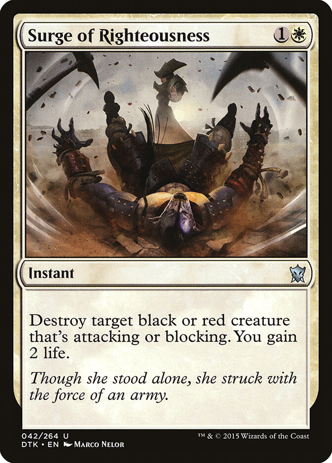 Surge of Righteousness — Dragons of Tarkir (DTK) #42