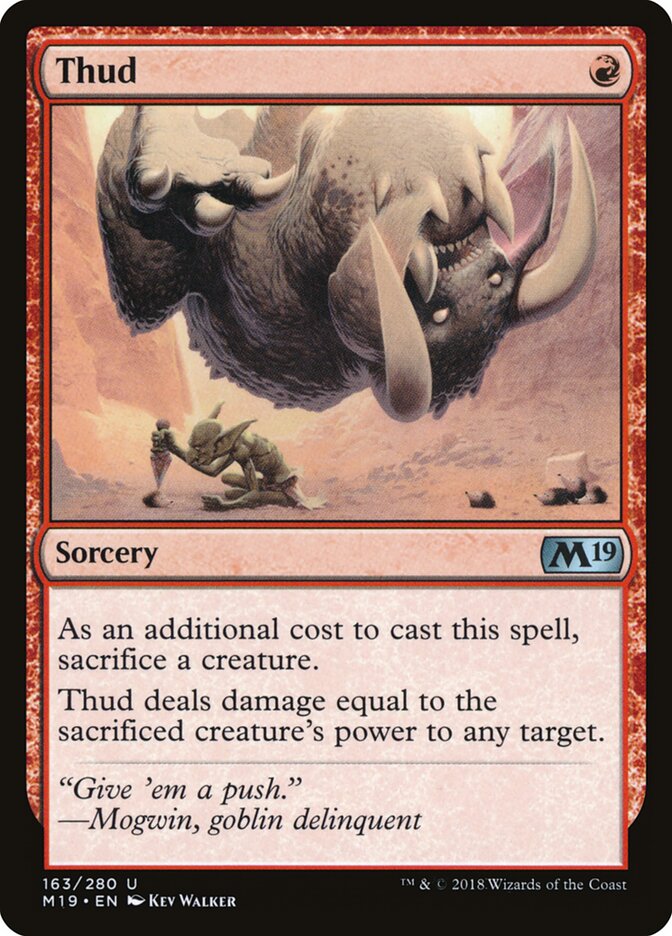 Thud — Core Set 2019 (M19) #163