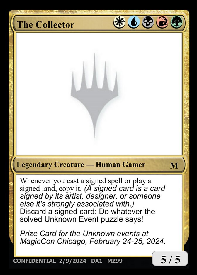 The Collector — Unknown Event (UNK) #MZ99