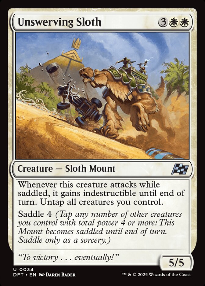 Unswerving Sloth — Aetherdrift (DFT) #34