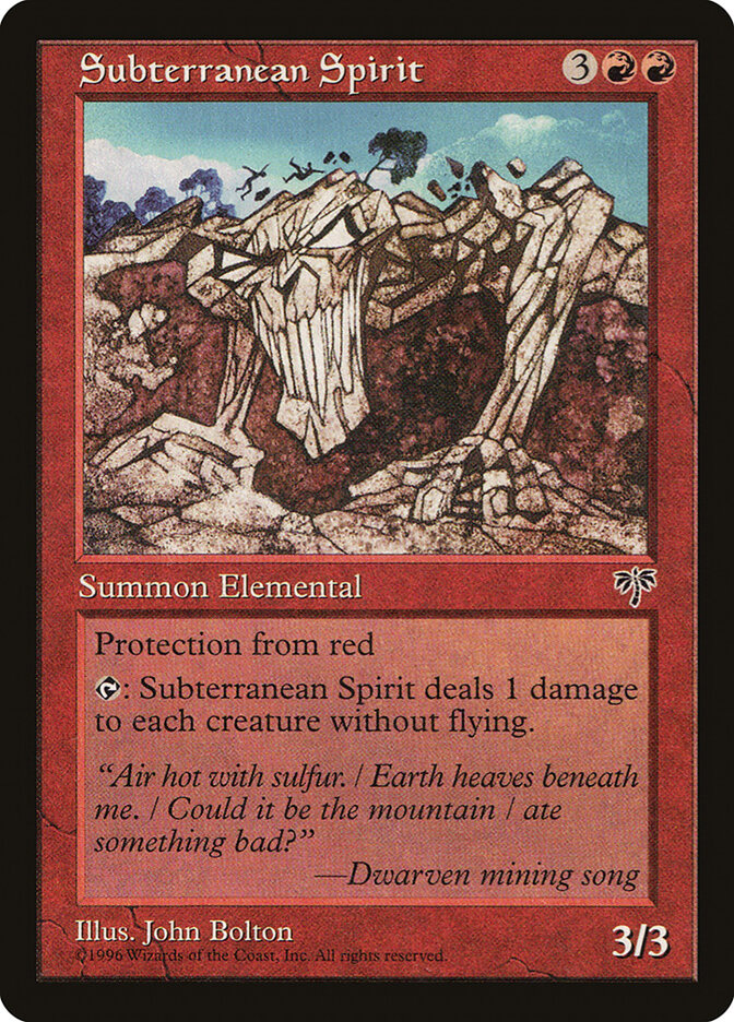 Subterranean Spirit — Mirage (MIR) #195