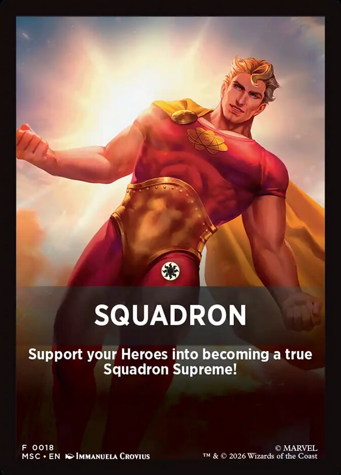 Squadron — Marvel Super Heroes Jumpstart Front Cards (FMSC) #18