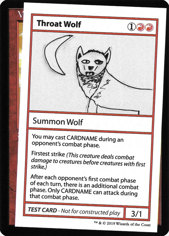 Throat Wolf — Mystery Booster Playtest Cards 2021 (CMB2) #65