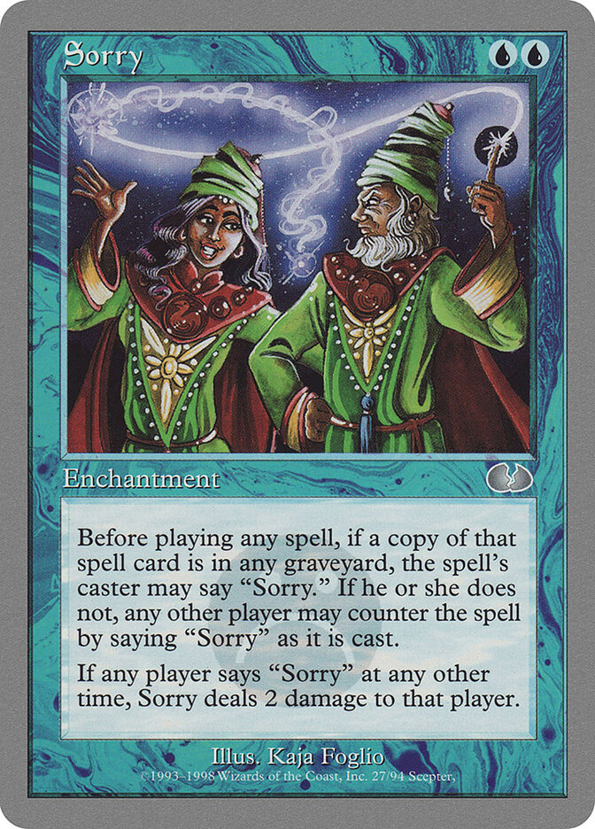 Sorry — Unglued (UGL) #27
