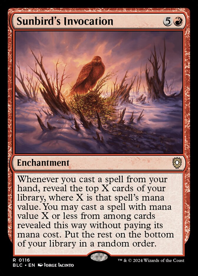 Sunbird's Invocation — Bloomburrow Commander (BLC) #116
