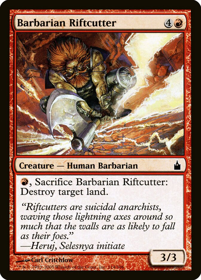 Barbarian Riftcutter — Ravnica: City of Guilds (RAV) #114