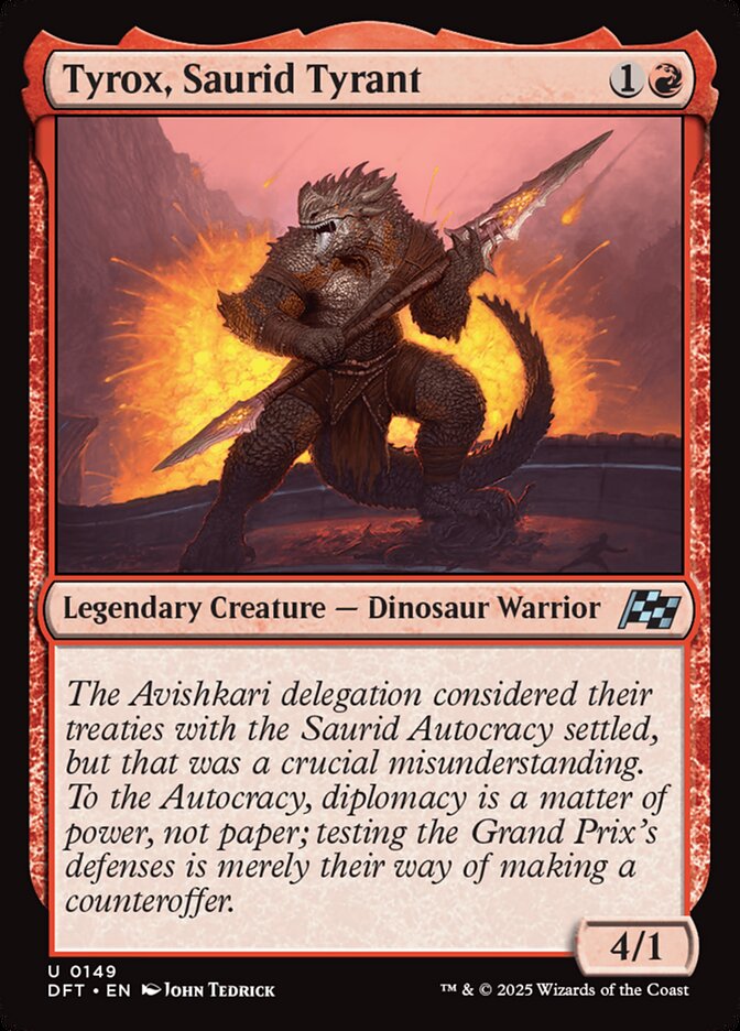 Tyrox, Saurid Tyrant — Aetherdrift (DFT) #149
