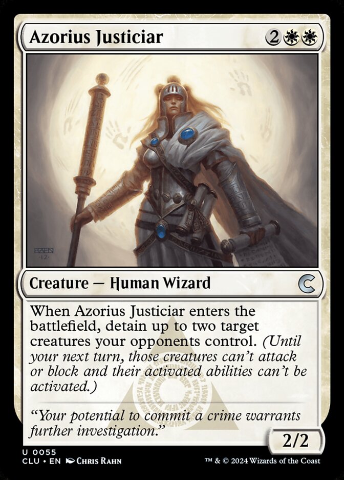Azorius Justiciar — Ravnica: Clue Edition (CLU) #55