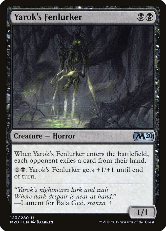 Yarok's Fenlurker — Core Set 2020 (M20) #123