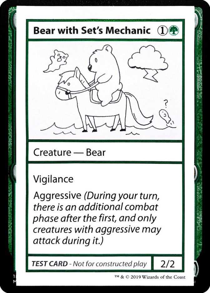 Bear with Set's Mechanic — Mystery Booster Playtest Cards 2021 (CMB2) #71