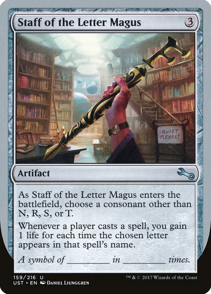 Staff of the Letter Magus — Unstable (UST) #159
