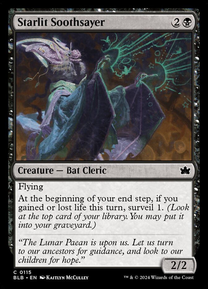 Starlit Soothsayer — Bloomburrow (BLB) #115